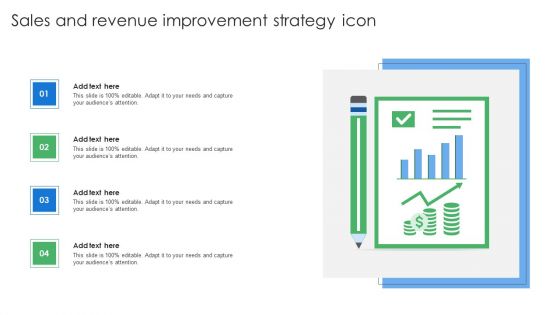 Sales And Revenue Improvement Strategy Icon Elements PDF Sales And Revenue Improvement Strategy Icon Elements PDF