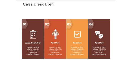 Sales Break Even Ppt PowerPoint Presentation Professional Ideas