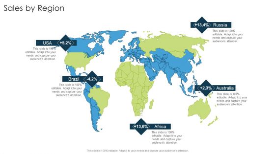 Sales By Region Organizational Strategies And Promotion Techniques Infographics PDF