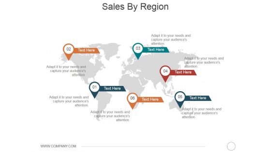 Sales By Region Ppt PowerPoint Presentation File Files