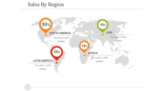 Sales By Region Ppt PowerPoint Presentation Inspiration Mockup