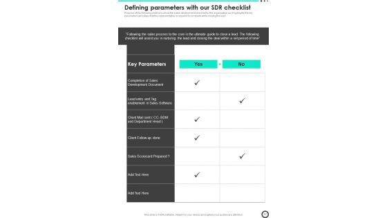 Sales Development Agent Onboarding Playbook Template