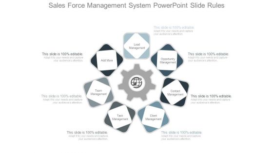 Sales Force Management System Powerpoint Slide Rules