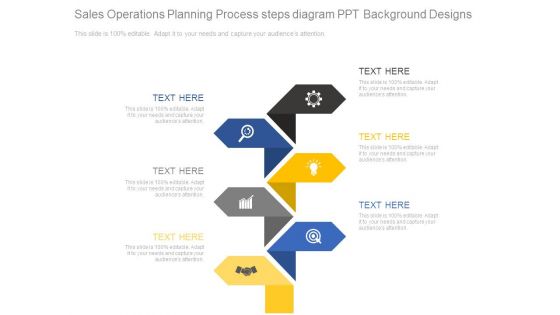 Sales Operations Planning Process Steps Diagram Ppt Background Designs