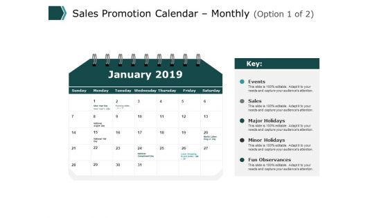 Sales Promotion Calendar Monthly Marketing Ppt PowerPoint Presentation Portfolio Rules