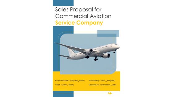 Sales Proposal For Commercial Aviation Service Company Example Document Report Doc Pdf Ppt