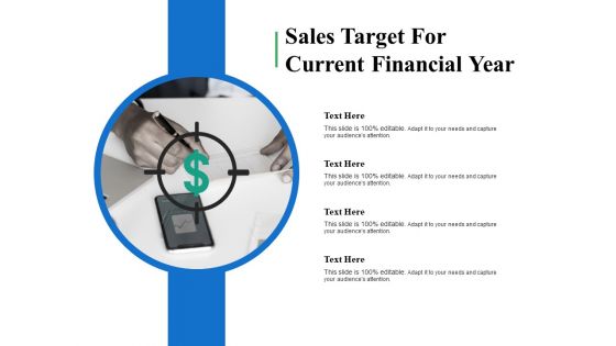 Sales Target For Current Financial Year Ppt PowerPoint Presentation File Master Slide