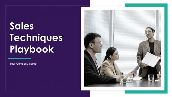 Sales Techniques Playbook Ppt PowerPoint Presentation Complete Deck