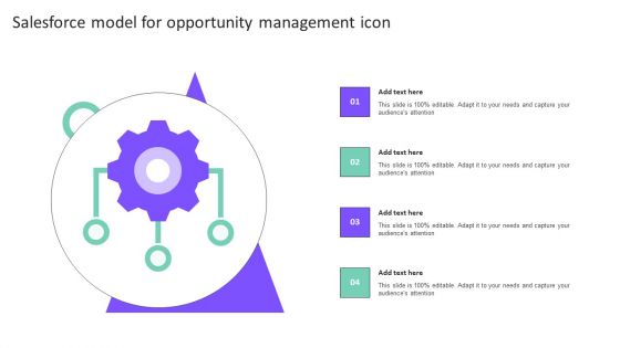 Salesforce Model For Opportunity Management Icon Elements PDF