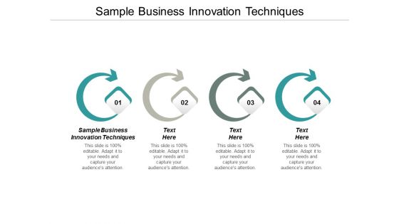 Sample Business Innovation Techniques Ppt PowerPoint Presentation Infographics Topics Cpb