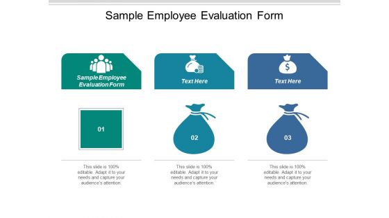 Sample Employee Evaluation Form Ppt PowerPoint Presentation Pictures Deck Cpb