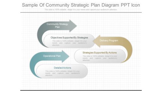 Sample Of Community Strategic Plan Diagram Ppt Icon
