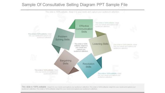 Sample Of Consultative Selling Diagram Ppt Sample File