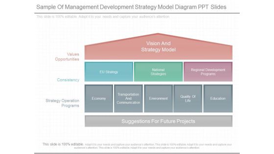 Sample Of Management Development Strategy Model Diagram Ppt Slides Sample Of Management Development Strategy Model Diagram Ppt Slides
