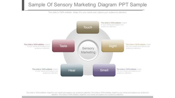 Sample Of Sensory Marketing Diagram Ppt Sample