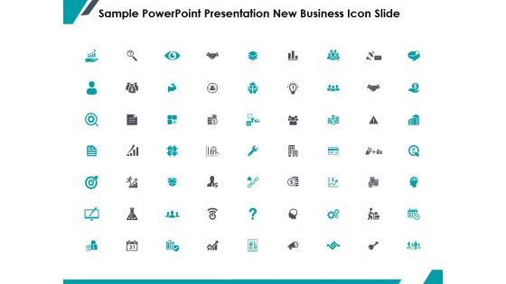 Sample PowerPoint Presentation New Business Icon Slide Marketing Ppt PowerPoint Presentation Pictures Example