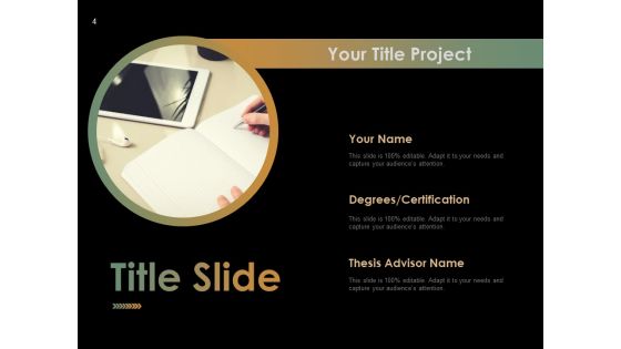 Sample Presentation For Thesis Ppt PowerPoint Presentation Complete Deck With Slides