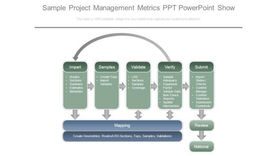 Sample Project Management Metrics Ppt Powerpoint Show