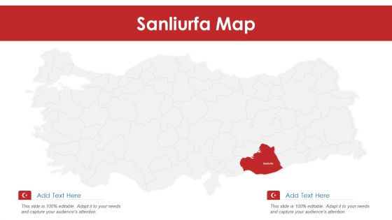 Sanliurfa Map PowerPoint Presentation PPT Template PDF