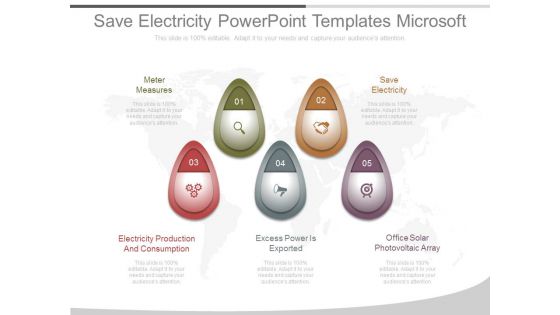 Save Electricity Powerpoint Templates Microsoft