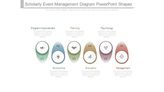 Scholarly Event Management Diagram Powerpoint Shapes Scholarly Event Management Diagram Powerpoint Shapes