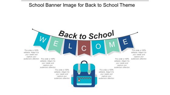 School Banner Image For Back To School Theme Ppt PowerPoint Presentation Icon Display