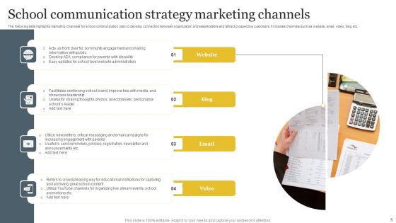 School Communication Strategy Ppt PowerPoint Presentation Complete Deck With Slides