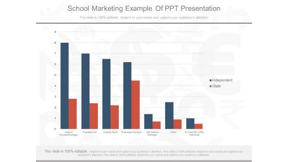 School Marketing Example Of Ppt Presentation