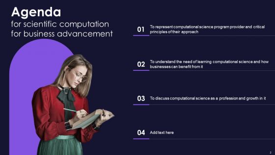 Scientific Computation For Business Advancement Ppt PowerPoint Presentation Complete Deck With Slides