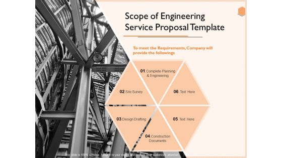 Scope Of Engineering Service Proposal Template Pictures PDF
