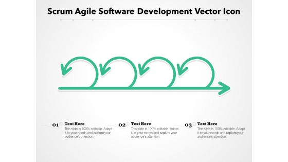Scrum Agile Software Development Vector Icon Ppt PowerPoint Presentation Gallery Slide PDF