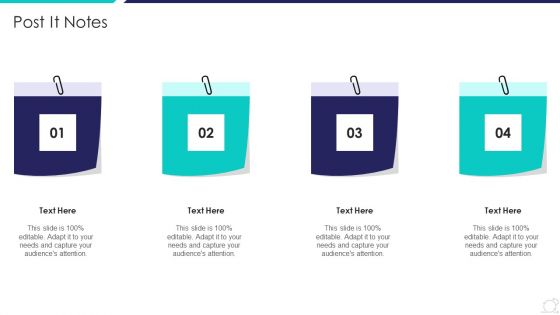 Scrum Master Certification Courses IT Post It Notes Infographics PDF