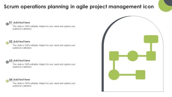 Scrum Operations Planning In Agile Project Management Icon Portrait PDF Scrum Operations Planning In Agile Project Management Icon Portrait PDF