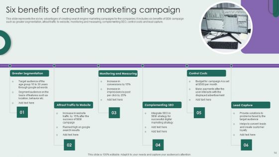 Search Engine Marketing Campaign Ppt PowerPoint Presentation Complete Deck With Slides