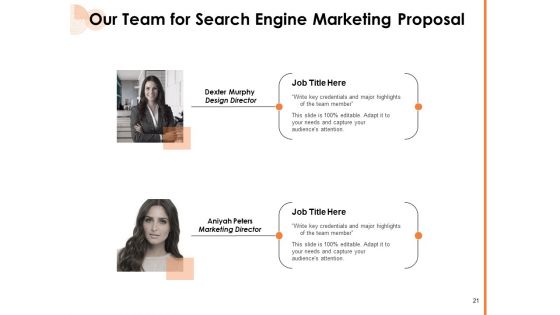 Search Engine Marketing Proposal Ppt PowerPoint Presentation Complete Deck With Slides