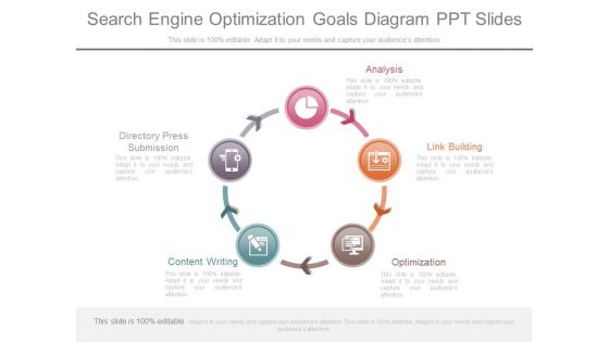 Search Engine Optimization Goals Diagram Ppt Slides