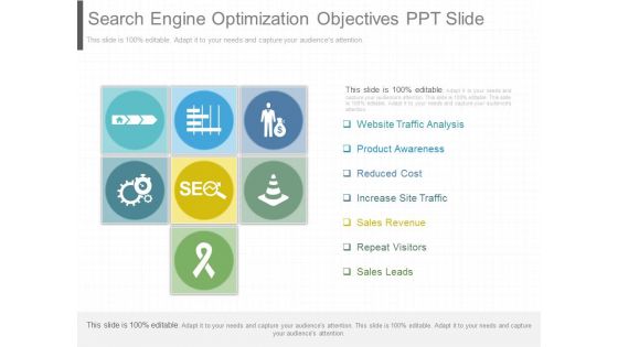 Search Engine Optimization Objectives Ppt Slide