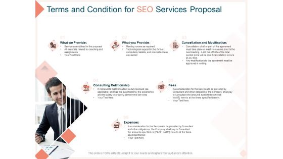 Search Engine Optimization Utilities Terms And Condition For SEO Services Proposal Professional PDF