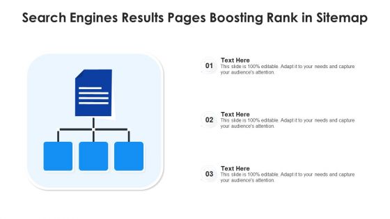 Search Engines Results Pages Boosting Rank In Sitemap Ppt PowerPoint Presentation Gallery Vector PDF