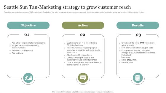 Seattle Sun Tan Marketing Strategy To Grow Customer Reach Ideas PDF