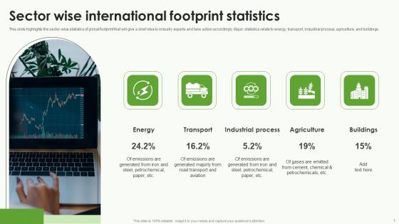 Sector Wise International Footprint Statistics Graphics PDF