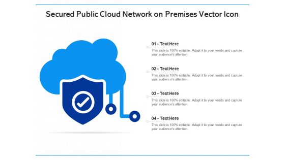 Secured Public Cloud Network On Premises Vector Icon Ppt PowerPoint Presentation Gallery Slideshow PDF