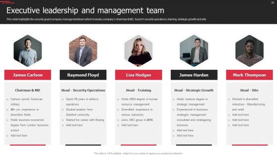 Security Agency Business Profile Ppt PowerPoint Presentation Complete With Slides