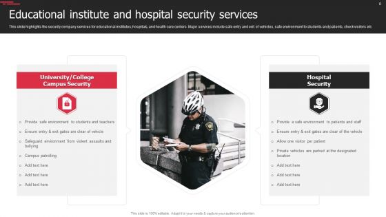 Security Agency Business Profile Ppt PowerPoint Presentation Complete With Slides
