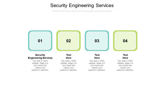 Security Engineering Services Ppt PowerPoint Presentation Pictures Icon Cpb