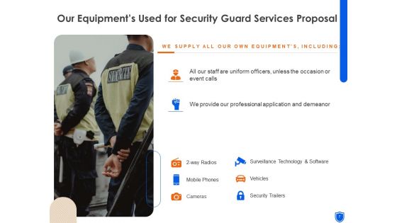 Security Guard Services Proposal Ppt PowerPoint Presentation Complete Deck With Slides