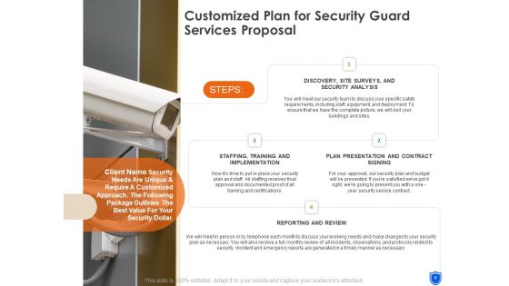 Security Guard Services Proposal Ppt PowerPoint Presentation Complete Deck With Slides
