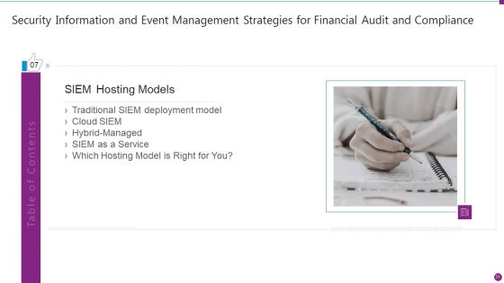 Security Information And Event Management Strategies For Financial Audit And Compliance Ppt PowerPoint Presentation Complete Deck With Slides