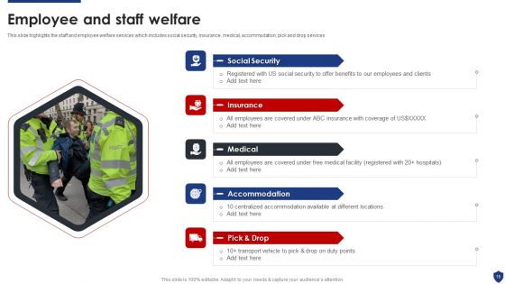 Security Officer Service Company Profile Ppt PowerPoint Presentation Complete Deck With Slides