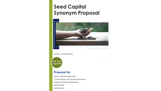 Seed Capital Synonym Proposal Example Document Report Doc Pdf Ppt
